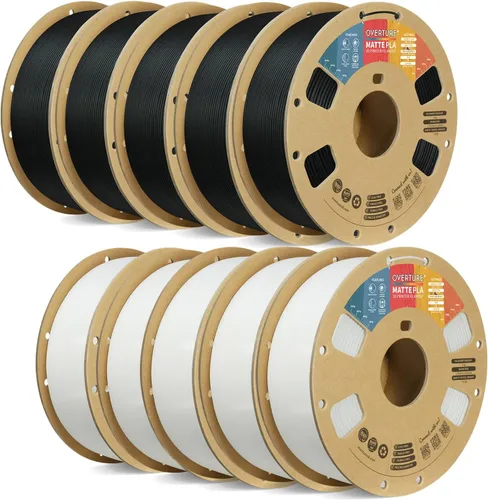 Vista 62 de OVERTURE Matte PLA Filament 1.75mm 1kg for FDM 3D Printer (Baby Pink)