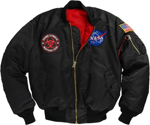 Vista 4 de U-LIAN Zombie Outbreak Response Team Biohazard Morale - Parche táctico bordado con gancho y bucle (negro+rojo)