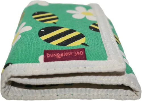 Vista 2 de bungalow 360 Billetera vegana triple, Bumble Bee, Billetera clásica triple