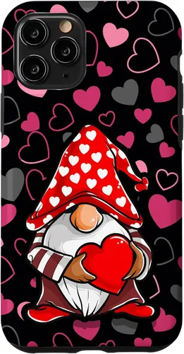 Vista 29 de Cute Gnome Valentine Heart Pattern Cozy Love Design Case for iPhone 17