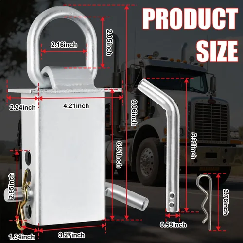 Vista 2 de Soundforge Anillos en D de Bolsillo de Estaca Resistentes Ajustables de 18,000 libras de Ajuste Sujetadores de Anillos en D de Bolsillo de Estaca