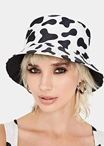 Vista 5 de INOGIH Gorra de pescador reversible unisex con estampado de vaca
