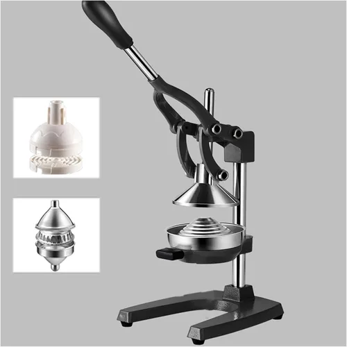 Vista 7 de Exprimidor de cítricos de hierro fundido, máquina exprimidora manual de prensa, exprimidor de cítricos manual con exprimidor de frutas para naranja
