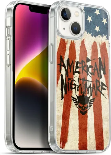 Vista 27 de Head Case Designs Funda de gel suave con licencia oficial de la WWE American Nightmare Flag Cody Rhodes Graphics compatible con Apple iPhone 7