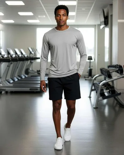 Vista 60 de Real Essentials Paquete de 4 unidades: camiseta de manga larga para hombre Dry Fit, disipa la humedad, protección solar FPU 50+ contra rayos