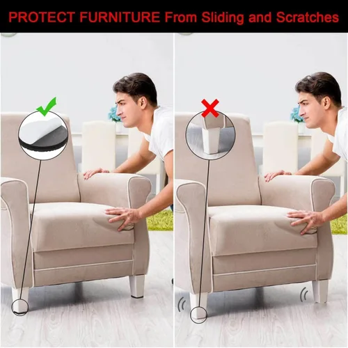 Vista 3 de Almohadillas antideslizantes para muebles, 30 protectores de goma autoadhesivos para muebles, sofá, mesa, silla, almohadillas de goma para patas