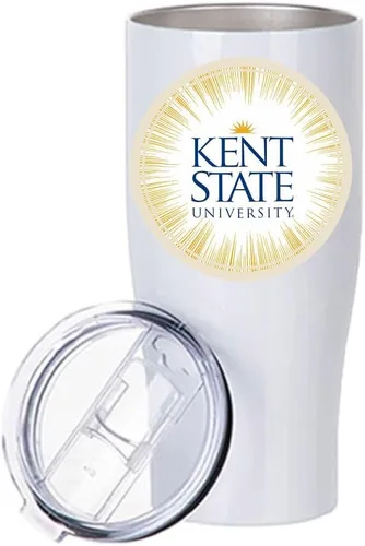 Vista 6 de Kent State University - Vaso de acero inoxidable, 20 onzas, base anillada (Kent State University #1)