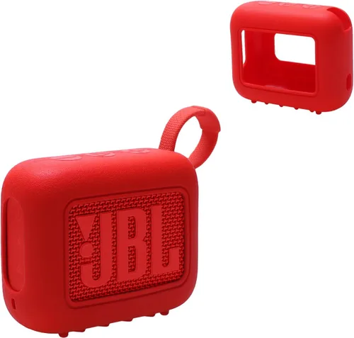 Vista 19 de LTGEM - Funda compatible con altavoces JBL GO 4, silicona suave para altavoces JBL GO 4, color negro