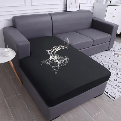 Vista 11 de hyha Fundas de cojín impermeables para sofá, funda elástica para asiento de sofá para perro, lavable, antideslizante, impermeable, fundas de cojín