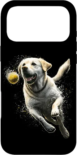 Vista 22 de Yellow Labrador Retriever Chasing a Ball Labrador Retriever Case for iPhone 17