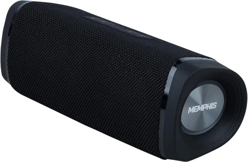 Vista 5 de Memphis MFLOWBTK Flow - Altavoz inalámbrico Bluetooth y auxiliar, resistencia al agua IPX7, color negro