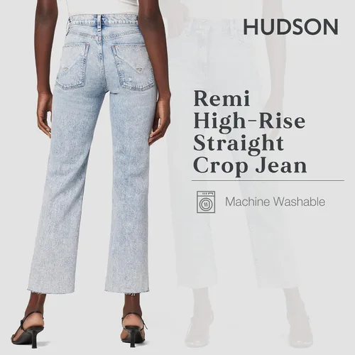 Vista 4 de HUDSON Remi - Jeans rectos de tiro alto para mujer