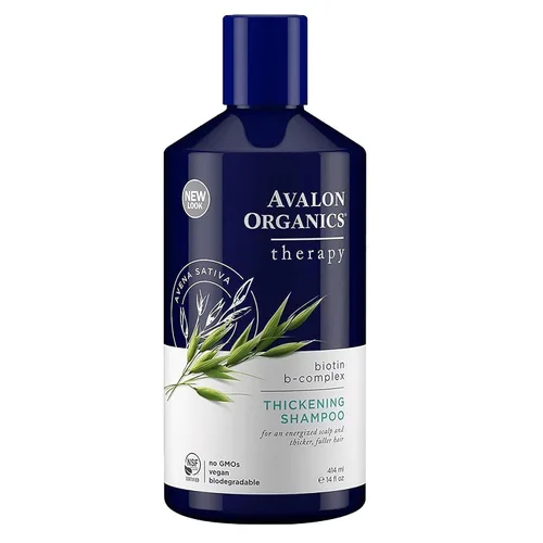 Vista 10 de Avalon Organics Champú terapéutico All Natural Biotin B-Complex, 11 onzas líquidas