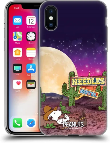 Vista 115 de Head Case Designs Funda de gel con licencia oficial de Peanuts Nebula Cactus Needles Snoopy Space Cowboy [protección de grado militar] compatible
