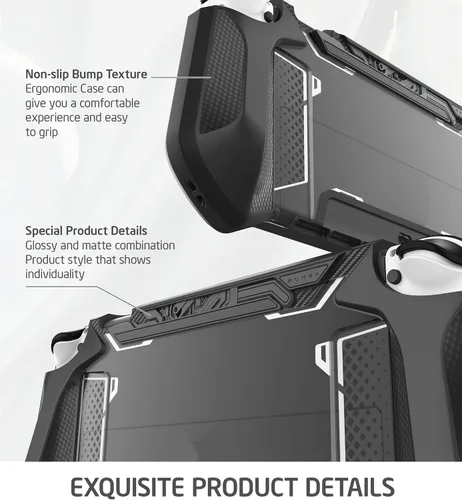 Vista 6 de Mumba Funda acoplable para Nintendo Switch OLED 2021, Blade Series TPU Grip Funda protectora Accesorios compatibles con controlador Joy-Con de 7