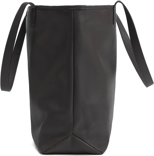 Vista 3 de Leatherology Bolso Downtown con cremallera, Negro Onyx