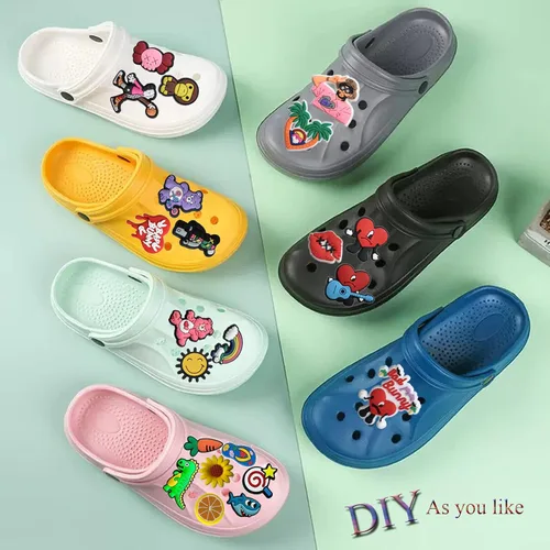 Vista 5 de 30, 50, 100 dijes para zapatos, dijes de decoración de zapatos aleatorios para hombres y mujeres, dijes de diseñador de moda para niñas y niños