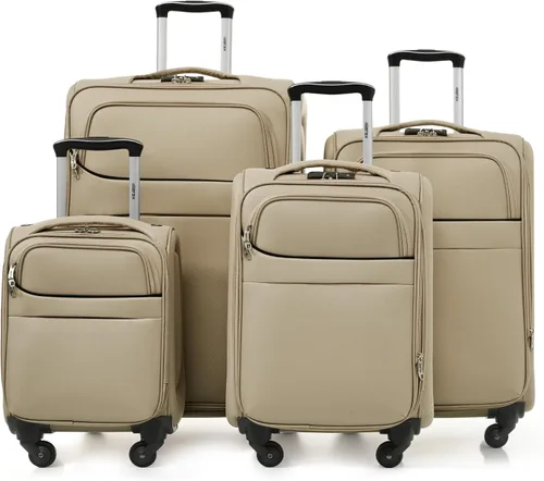 Vista 64 de Merax Equipaje Sets 2 piezas Hardshell 20&28 IN Maleta Set con bolsa de lona