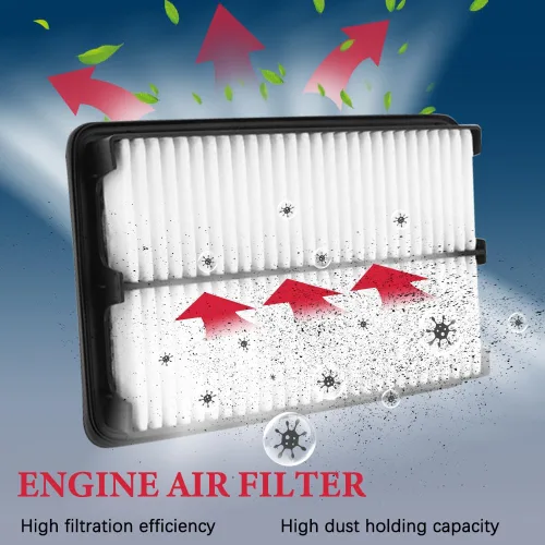 Vista 2 de Filtro de aire de motor CA11259 para Mazda 3 (2014-2018), Mazda 6 (2014-2021) y CX-5 (2013-2022); compatible con OE PE07133A0A