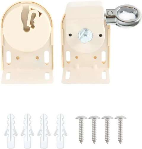 Vista 10 de Juego de accesorios para persianas enrollables, soportes de montaje universales de repuesto para persianas enrollables exteriores e interiores Gris