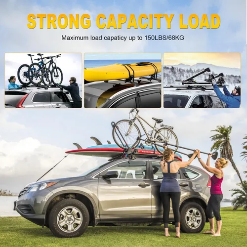 Vista 6 de Barra transversal OCPTY para Jeep Grand Cherokee 2011-2021 with Grooved Side Rails Aluminum Luggage Racks For Rooftop Cargo