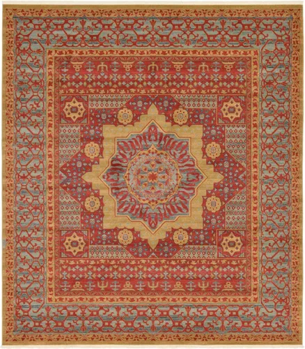 Vista 24 de Unique Loom Palace Collection - Alfombra Saray (2 pies x 3 pies 1 pulgada, rectangular, crema/marrón claro)