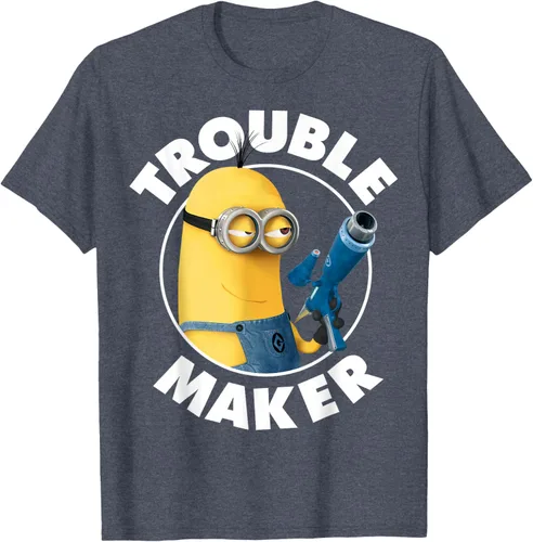 Vista 84 de Despicable Me Minions Kevin Fabricante de Problemas Gráfico Camiseta Negro