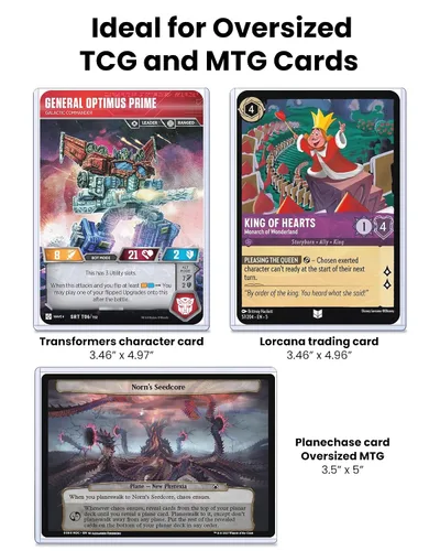 Vista 3 de 3.5 x 5 Toploaders Paquete de 25 fundas rígidas de PVC rígidas
