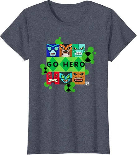 Vista 52 de Ben 10 Go Hero - Camiseta, Azul / Patchwork, S