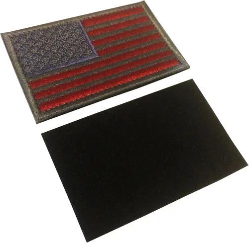 Vista 3 de Backwoods Barnaby parche con velcro de la bandera de EE.UU. (2 x 3 pulgadas).
