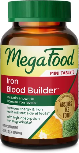 Vista 11 de MegaFood Suplemento de hierro constructor de sangre, apoyo energético, 60