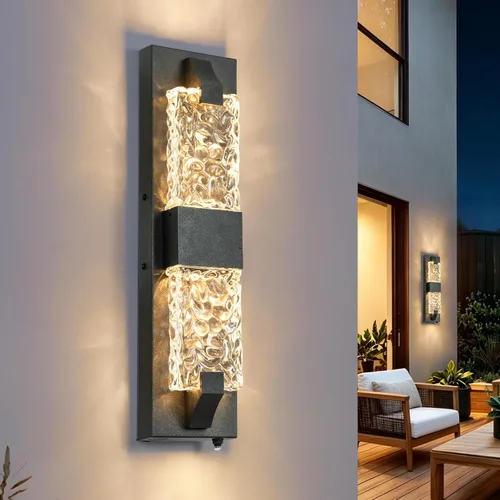 Vista 24 de Luz de pared inteligente para exteriores, RGB, App y Alexa, dorado