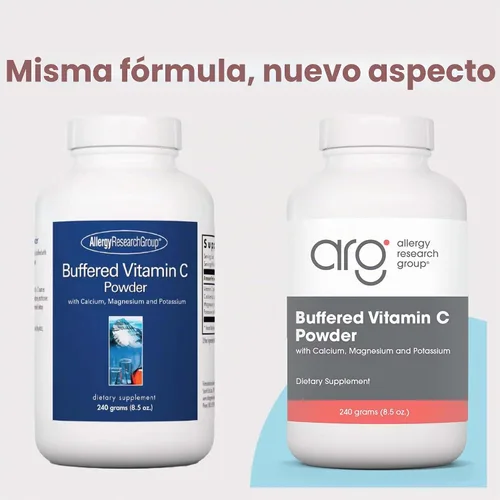 Vista 2 de ARG - Polvo de vitamina C tamponada, apoyo inmunológico, 8.5 onzas