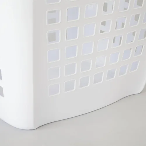 Vista 6 de Sterilite 12258004 Cesta Ultra Fácil de Transportar, Cesta Blanca con Insertos de Titanio, Paquete de 4