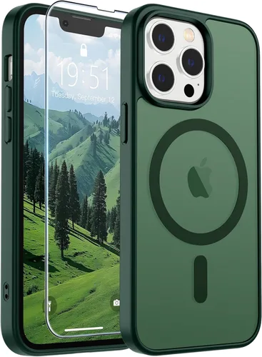 Vista 105 de SUPFINE Funda magnética para iPhone SE 2022 (3ª)/2020 (2ª), iPhone 8 (compatible con MagSafe) (protección contra caídas de grado militar), funda