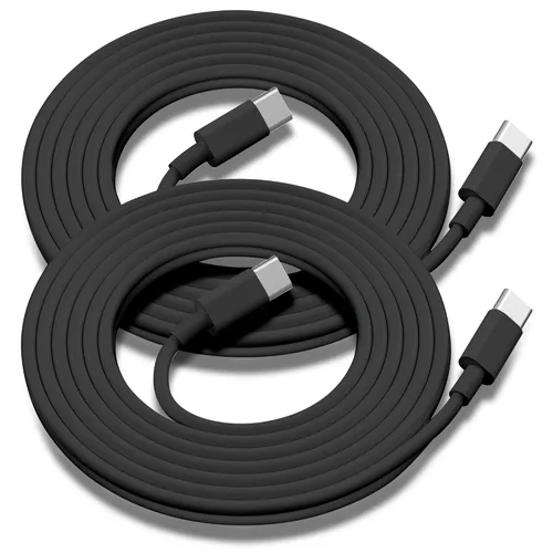 Vista 14 de Paquete de 2 cables de carga USB C a USB C de 3 pies y 60 W, cable de carga rápida tipo C a tipo C, para iPhone 16 E/17/Air/15/Pro/Plus/Pro Max