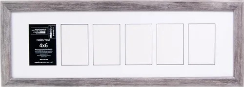 Vista 102 de Marcos Creative Letter Art para fotografías en forma de collage abierto de 4 x 6 con vidrio reforzado y marco de madera de 1 1/2, fotografía 5