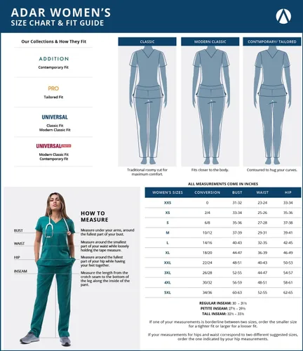 Vista 7 de Adar Pro Scrubs para mujeres - Pantalones de uniforme médico tipo jogger de yoga supremos Manzana
