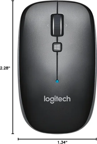 Vista 5 de Mouse M557 con Bluetooth para computadora, de Logitech , Gris