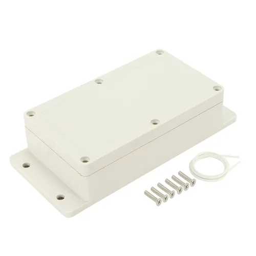 Vista 11 de Caja de conexiones de plástico ABS impermeable a prueba de polvo IP65, caja de conexiones universal para proyectos eléctricos, gris pálido y oreja