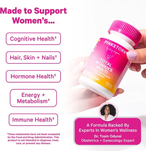 Vista 3 de Pink Stork Multi para mujer Energía todo en 1, cabello, apoyo