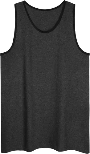 Vista 67 de Allsense Camiseta sin mangas para hombre – Camisa casual ligera