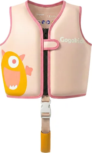 Vista 20 de Gogokids Toddler Swim Vest Pool Floaties for Kids 1-2-3-5-6-9-12 Yrs, Neoprene Swimming Jacket w/Adjustable Strap & Zip, Kids Pool Float Jacket