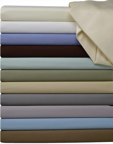Vista 2 de Royal Tradition Solid 600 Thread Count, 100 Percent Cotton Twin Extra Long XL 3PC Bed Sheets Set, Sage, Deep Pockets Sage- Solid