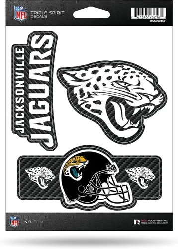 Vista 37 de Rico Industries NFL Football Triple Spirit Stickers Hoja de calcomanías triples