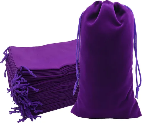 Vista 56 de Mandala Crafts Bolsas de terciopelo negro con cordón de 14 x 14 pulgadas, 10 bolsas grandes de terciopelo con cordón a granel para regalos de fiesta