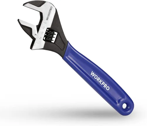 Vista 16 de WORKPRO Llave ajustable mini de 4 pulgadas, llave de mandíbula ancha de acero Cr-V con óxido negro para tuercas pequeñas, escalas métricas y SAE