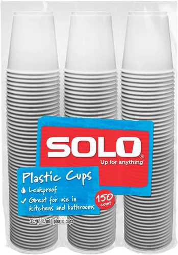 Vista 3 de Solo Vasos de baño de plástico de 3 onzas, paquete de 150 unidades (150)