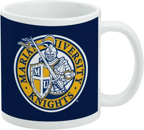 Vista 497 de Taza de cerámica con el logotipo principal de la Universidad Rider, taza de regalo novedosa para café, té y bebidas calientes, 11oz, blanca