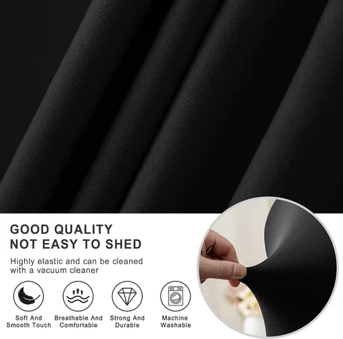 Vista 3 de Fundas para sillas de juegos con fundas para reposabrazos, protector elástico para silla de escritorio de computadora de oficina, tela de poliéster